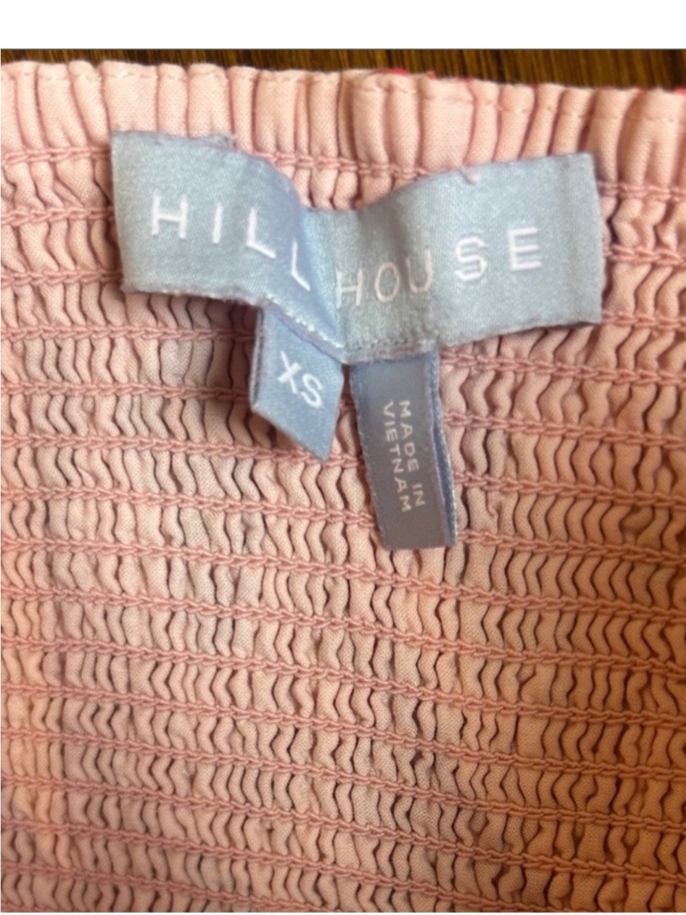 Hill House Margot dress in pink floral block stripe XS - Picture 12 of 13